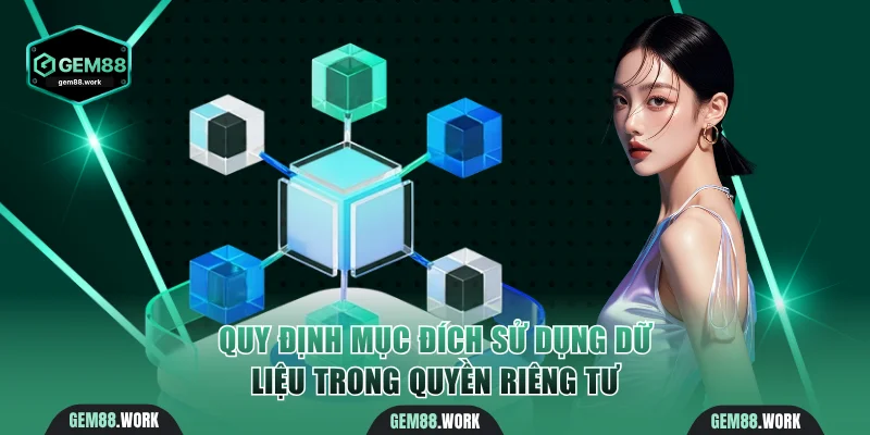 Quyền Riêng Tư Gem88 - Cam Kết Bảo Mật Dữ Liệu Người Chơi Quy định mục đích sử dụng dữ liệu trong quyền riêng tư