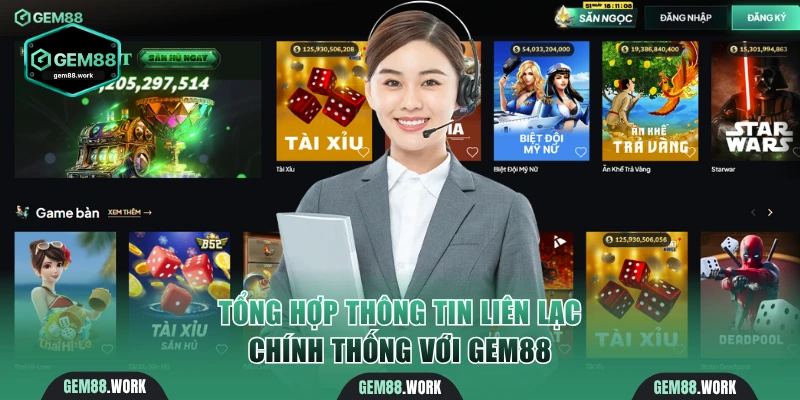 Liên Hệ Gem88 Thần Tốc 24/7 Qua Livechat Và Telegram Tổng hợp thông tin liên lạc chính thống với Gem88